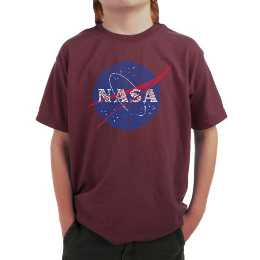 Tee NASA Vector Word Art Youth Small